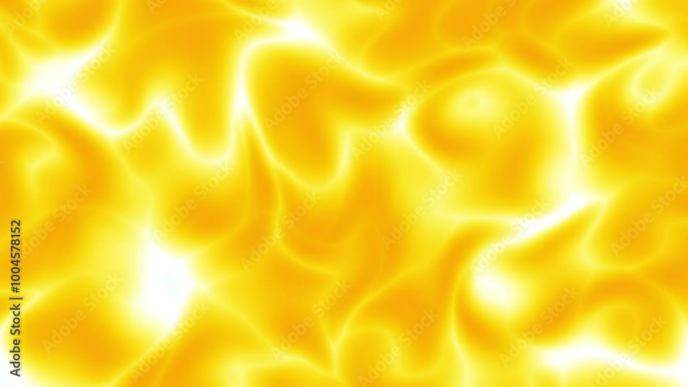 Fototapete abstract bright liquid background: flowing yellow and orange plasma loop texture with smooth gradien