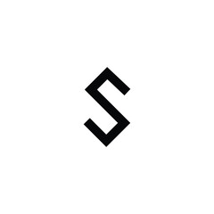 Minimal Innovative Initial NS logo and SN logo. Letter S NS SN creative elegant Monogram. Premium Business S logo icon.