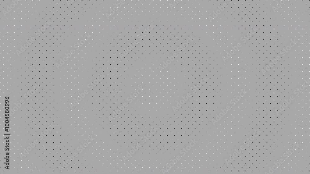 Poster Abstract motion background loop digital dot modern white and black on gray background