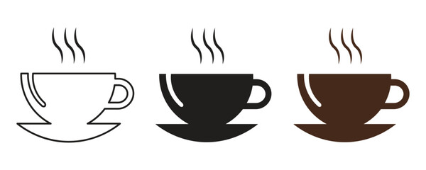 A vector illustration of an coffee cup icon 