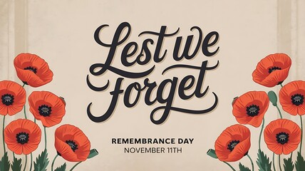 Modern Flat Illustration of Happy Veterans Day Honoring All Who Served