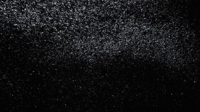 Winter window frost time lapse of frozen crystals or frost pattern slowing forming on glass, winter background.