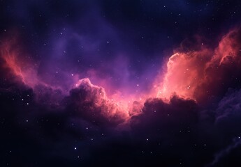 Fototapeta premium Captivating Cosmic Nebula in Deep Space with Stars
