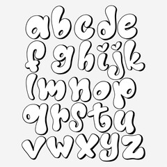 Graffiti Letter buble type