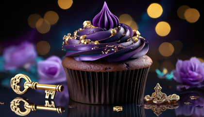 Mystical Midnight Cupcake