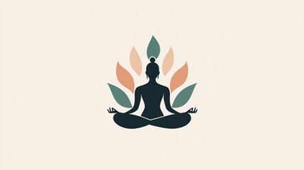 A minimalist logo for a yoga studio, featuring serene colors and simple shapes.A minimalist logo for a yoga studio, featuring serene colors and simple shapes.