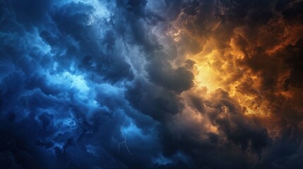 Dramatic Thunderstorm Cloudscape