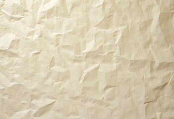 Obraz premium Vintage Crumpled Beige Paper Texture for Backgrounds and Design Projects