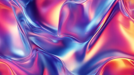 Abstract colorful fluid background flowing in pink and blue colors