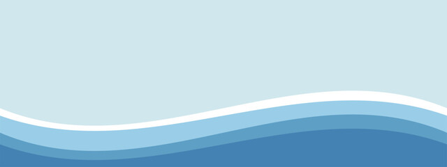 シンプルなブルーのバナー背景