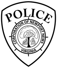 USA VIRGINIA Newport police PATCH VECTOR FILE CNC MACHINE FILE