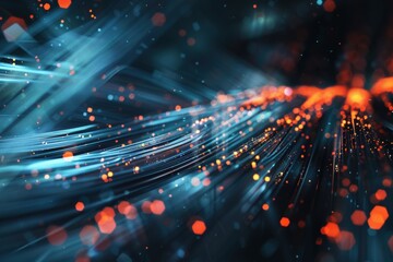 A colorful image of a wire with red, blue, and green lines, generative ai image