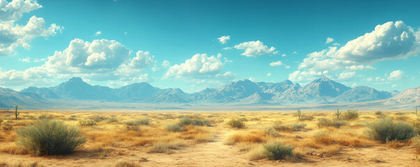Arizona desert, cacti and mountains in the background, beautiful sky, vintage, grainy, faded, photorealistic, hyperrealistic, ultra-realistic, cinematic, filmic.