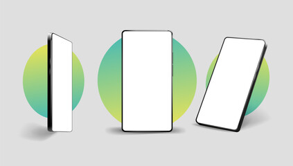 Smartphone UI app. Phone screens for shop application. Mobile interface with account login and shopping cart. Screenshots responsive website mockups.
