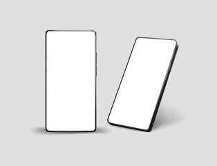 Smartphone UI app. Phone screens for shop application. Mobile interface with account login and shopping cart. Screenshots responsive website mockups.