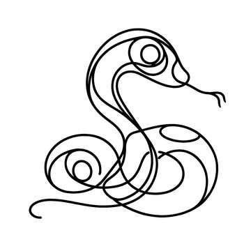 recommend clip art: sketch of snake