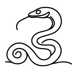 Fototapeta premium sketch of snake