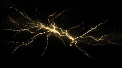 Golden Lightning Bolt