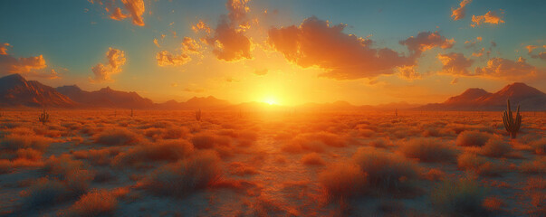 Arizona desert, cacti and mountains in the background, beautiful sky, vintage, grainy, faded, photorealistic, hyperrealistic, ultra-realistic, cinematic, filmic.