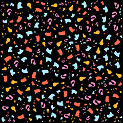 SEAMLESS HAND DRAWN DOODLE LINES SHAPES PATTERN TEXTURE COLORFUL TEMPLATE ABSTRACT BACKGROUND TRENDY DESIGN VECTOR