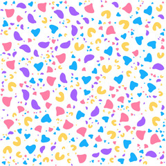 SEAMLESS HAND DRAWN DOODLE LINES SHAPES PATTERN TEXTURE COLORFUL TEMPLATE ABSTRACT BACKGROUND TRENDY DESIGN VECTOR