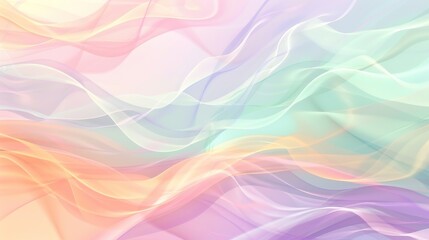 A pastel background with gentle waves of color blending lavender, mint, and peach