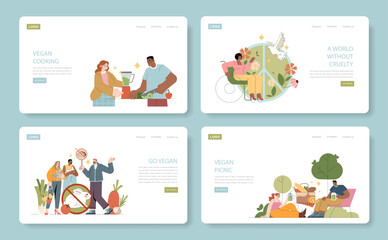 World Vegan Day. Flat Vector Illustration