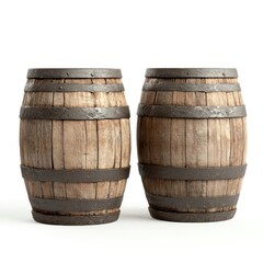 Two barrels ammunition weaponry grenade.