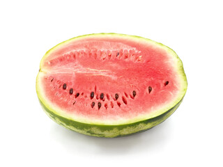 Half of a ripe watermelon.