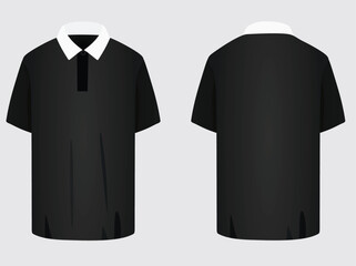 Black  t shirt. vector illustration
