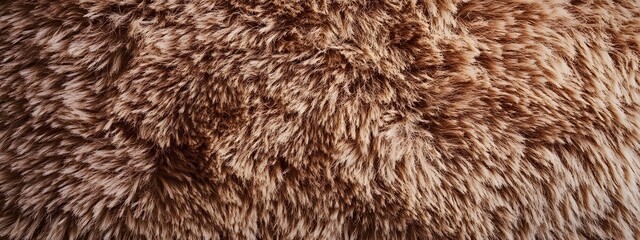  Plush carpet texture background, Close-up of brown fur background., can be used for printed...