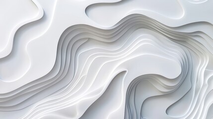 Abstract white topographic lines form the background. 