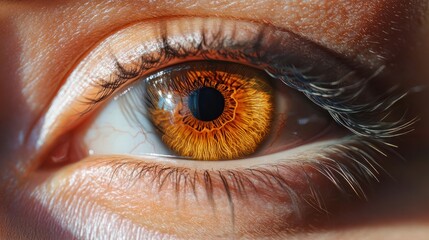 ultra closeup of human eye iris