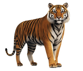 Fototapeta premium Tiger isolated on transparent background