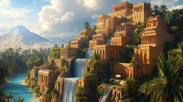 Ancient Hanging Gardens of Babylon