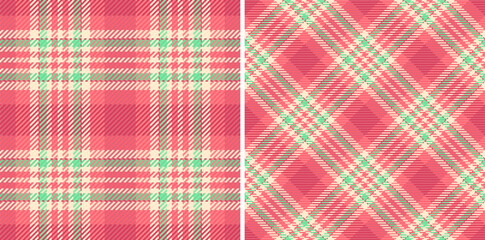 Tartan seamless fabric of vector plaid texture with a textile pattern check background. Set in nature colors for luxurious velvet fashion trends.