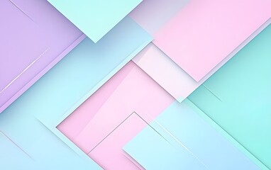 Fototapeta premium pastel color geometry background, generative ai 