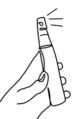 continuous line drawing, daily necessities 