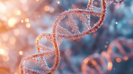 DNA helix structure visualizing the importance of genomics and biomarker research in advancing personalized medicine, genetic testing, and health innovation for clinical treatments