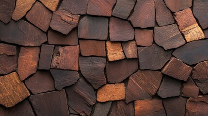 Fototapeta premium Natural rustic wood texture background with rich earthy tones