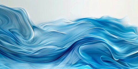 Fototapeta premium Abstract blue water texture background with swirling shapes and fluid lines, creating an elegant and calming atmosphere