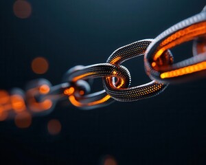 Obraz premium Decentralized blockchain ecosystem for digital identity verification and authentication, Blockchain identity ecosystem, Secure, decentralized, innovative