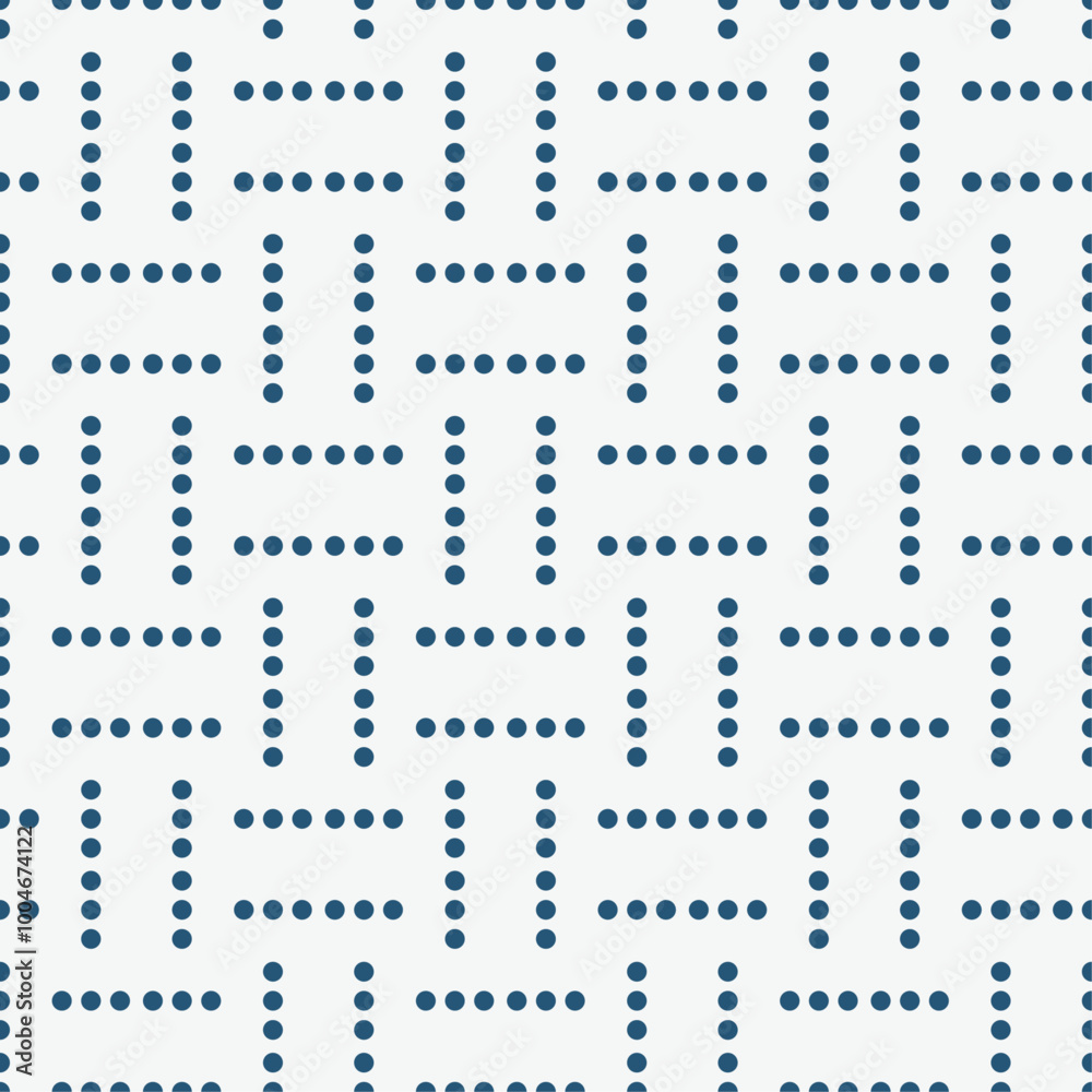 Fototapete Background made of dots in a row. Blue dots in horizontal and vertical rows alternate.