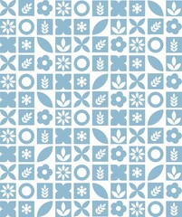 Floral pattern frame badges with leaves