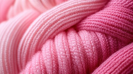 Pink Knitted Fabric Texture