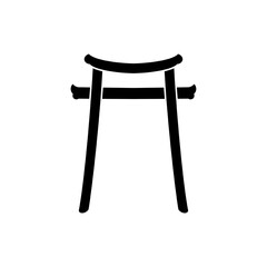 Torii traditional Japanese gate icon vector graphics