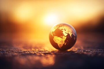 An impactful visual representation of energy conservation and global warming, highlighting the urgent need for sustainable solutions to protect our Earth and secure a greener future for generations