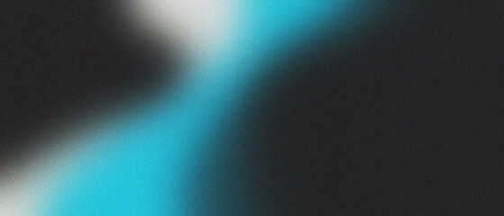 Grainy gradient background white cyan retro noise texture summer banner poster backdrop design