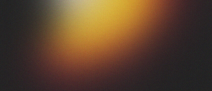 Grainy gradient background golden retro noise texture summer banner poster backdrop design