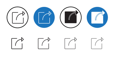 Share icon Thin line art collection